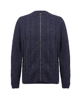 Celtic & Co. Women's British Wool Cable Zip Cardigan