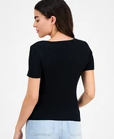 And Now This Petite Short-Sleeve Sweater, Exclusively at Macy's