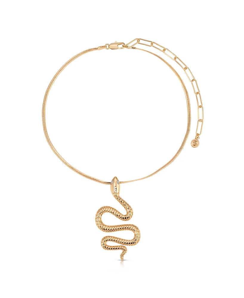 Ettika Serpentina Pendant Choker Necklace