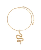 Ettika Serpentina Pendant Choker Necklace