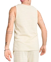Puma Men's Ess Cotton-Blend Tonal-Stripe Tank Top