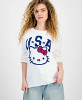 Grayson Threads, The Label Juniors' Hello Kitty Usa Graphic Sweater