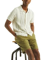 Nautica Men's Seersucker Drawstring 9-1/2" Shorts
