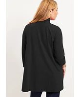 June + Vie Plus One+Only Mock-Neck Tunic
