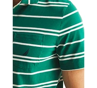 Nautica Men's Short Sleeve Striped Polo Shirt