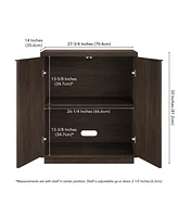 Hudson & Canal 28" Mansfield Wide Rectangular Accent Cabinet