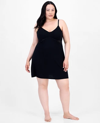 I.n.c. International Concepts Plus Lace-Cutout Chemise, Exclusively at Macy's