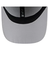 New Era Men's Gray Los Angeles Dodgers Linear 39THIRTY Flex-Fit Hat