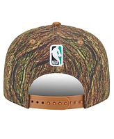 New Era Men's Camo Boston Celtics Victory Grove Forest Sneaker Pin 9FIFTY Snapback Hat