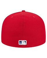 New Era Men's Red St. Louis Cardinals Checkered Undervisor 59FIFTY Fitted Hat