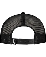 New Era Men's Black Chicago White Sox Retro Bold A-Frame Trucker 9FORTY Adjustable Hat
