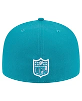 New Era Men's Aqua Miami Dolphins Checkered 59FIFTY Fitted Hat