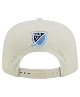 New Era Men's Cream New York City Fc 2025 Kickoff Snapback Golfer Hat