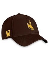 Top of the World Men's Brown Wyoming Cowboys Reflex Fitted Hat