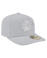 New Era Men's Gray Kansas City Chiefs Color Pack 59FIFTY Fitted Hat