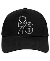 Pro Standard Men's Black Philadelphia 76ers Paint the City Pinch Front Snapback Hat