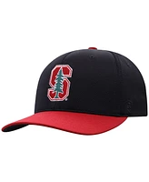 Top of the World Men's Black Stanford Cardinal Reflex Fitted Hat