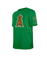 New Era Men's Kelly Green Los Angeles Angels St. Patrick's Day Shamrock Fill T-Shirt