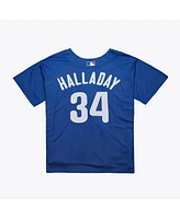 Mitchell & Ness Men's Roy Halladay Royal Philadelphia Phillies 2010 Authentic Batting Practice Pullover Jersey