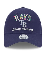 New Era Women's Navy Tampa Bay Rays 2025 Spring Training Floral 9TWENTY Adjustable Hat