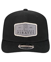 New Era Men's Gray Pittsburgh Pirates Labeled 9SEVENTY Stretch-Snap Adjustable Hat