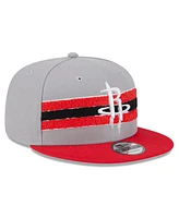 New Era Men's Gray Houston Rockets Chenille Band 9FIFTY Snapback Hat