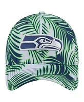 New Era Men's Gray Seattle Seahawks Palms 39THIRTY Flex Hat