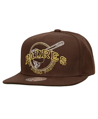 Mitchell & Ness Men's Brown San Diego Padres Double Up Snapback Hat