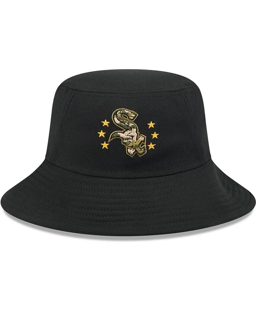 New Era Men's Black Chicago White Sox 2024 Armed Forces Day Bucket Hat