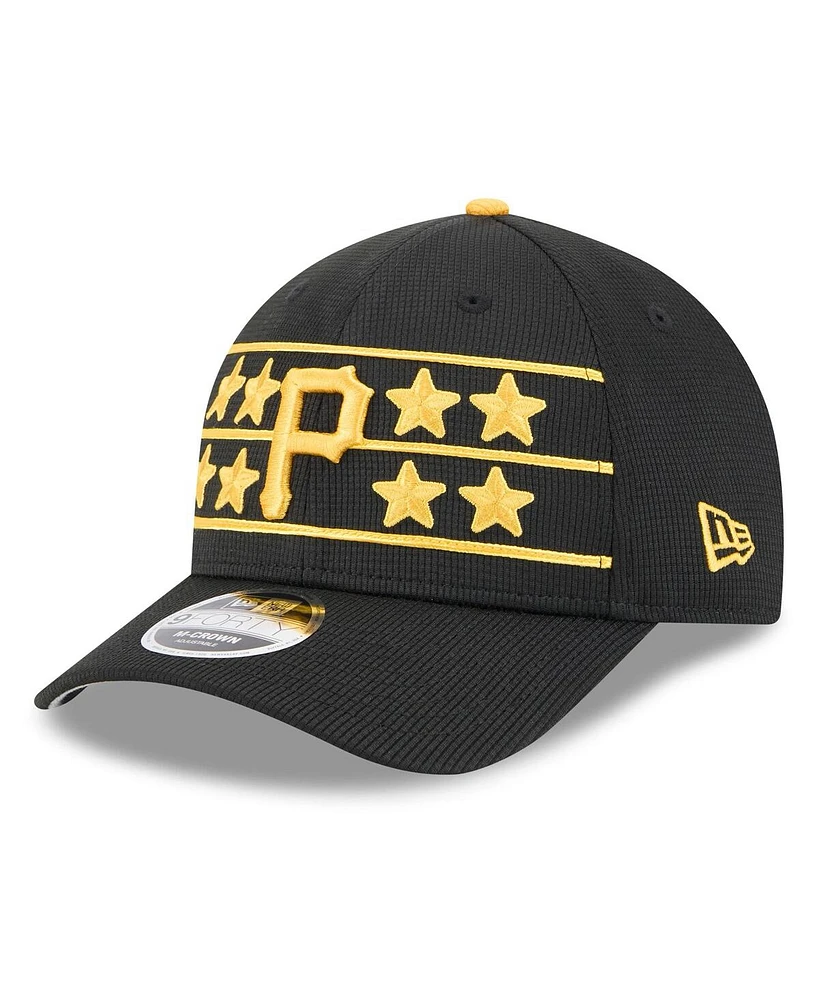 New Era Men's Black Pittsburgh Pirates 2025 Batting Practice 9FORTY M-Crown Adjustable Hat