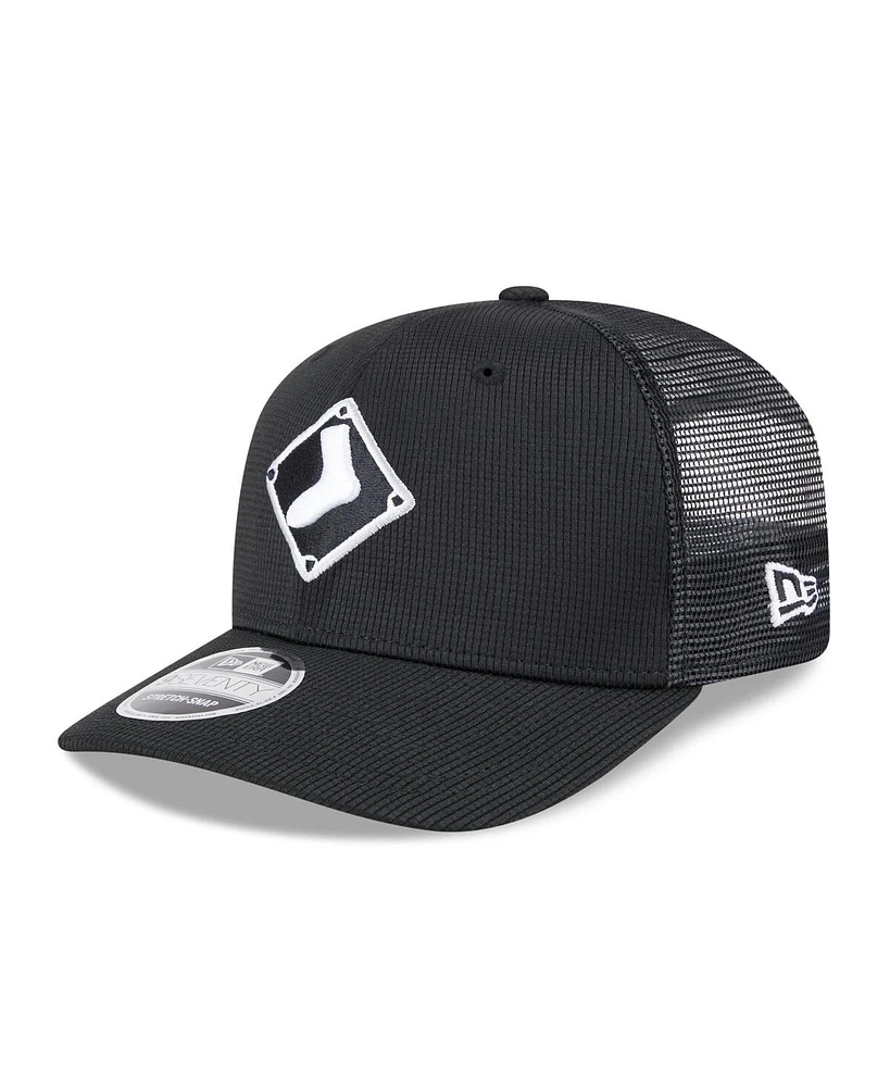 New Era Men's Black Chicago White Sox 2025 Batting Practice 9SEVENTY Stretch-Snap Trucker Hat