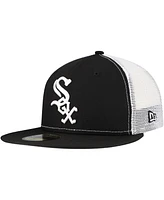 New Era Men's Black Chicago White Sox Team Color 59FIFTY Trucker Fitted Hat