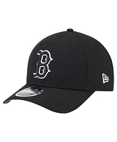 New Era Men's Black Boston Red Sox Player Replica 9FORTY Adjustable Hat