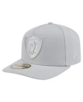 New Era Men's Gray Las Vegas Raiders Color Pack 59FIFTY Fitted Hat