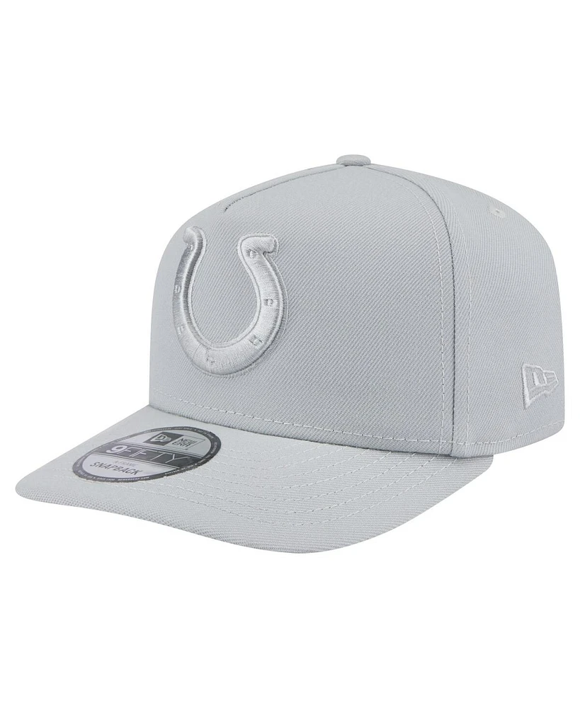 New Era Men's Gray Indianapolis Colts Color Pack 9FIFTY Snapback Hat