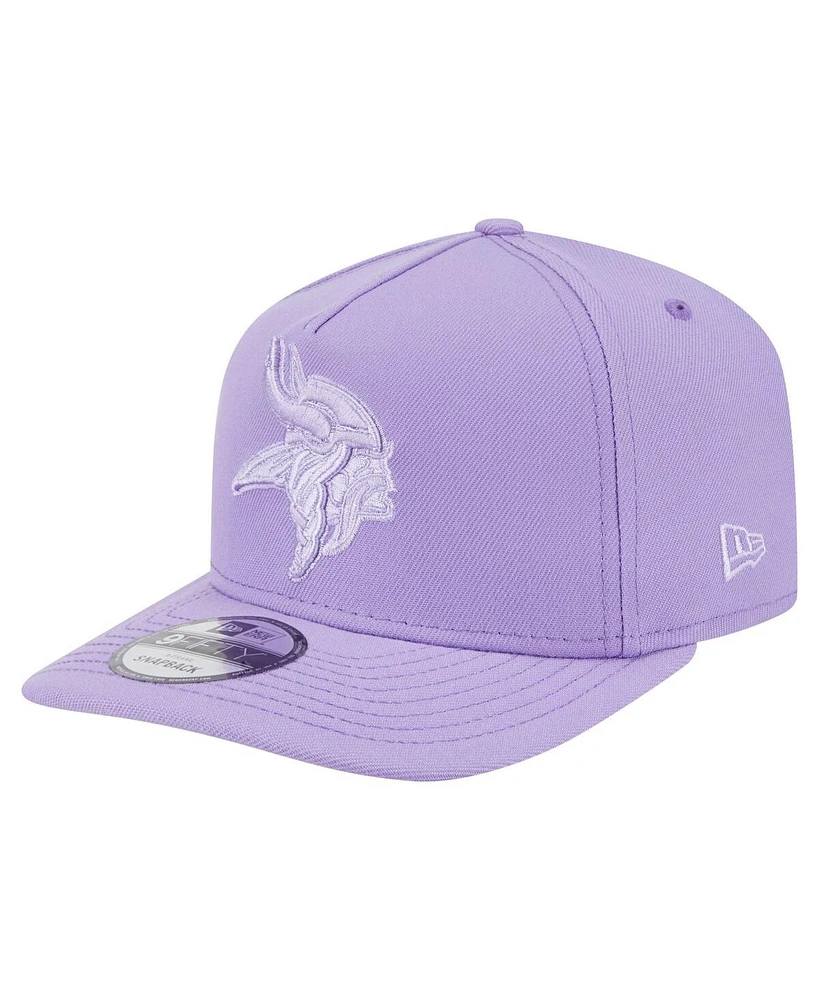 New Era Men's Light Purple Minnesota Vikings Color Pack 9FIFTY Snapback Hat