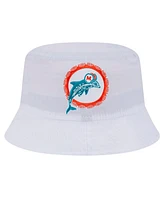 New Era Men's White Miami Dolphins Helmet Bucket Hat