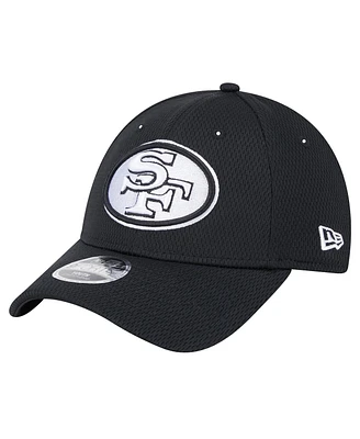 New Era Big Boys and Girls Black San Francisco 49ers Throwback Main B-Dub 9FORTY Adjustable Hat