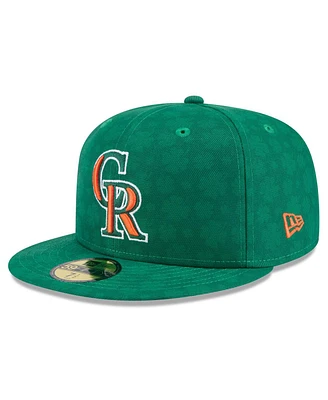 New Era Men's Kelly Green Colorado Rockies St. Patrick's Day 59FIFTY Fitted Hat