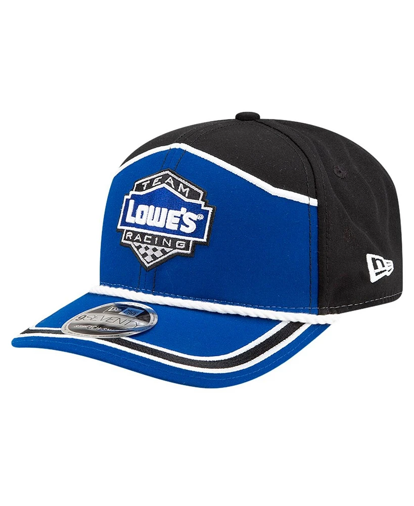 New Era Men's Royal/Black Jimmie Johnson Lowe's 9SEVENTY Stretch-snap Hat