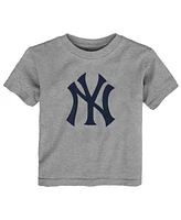 Outerstuff Toddler Heather Gray New York Yankees Primary Logo T-Shirt