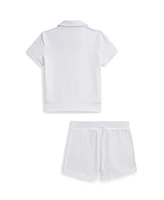 Polo Ralph Lauren Big Girls 2-Piece Terry Shirt and Short Set