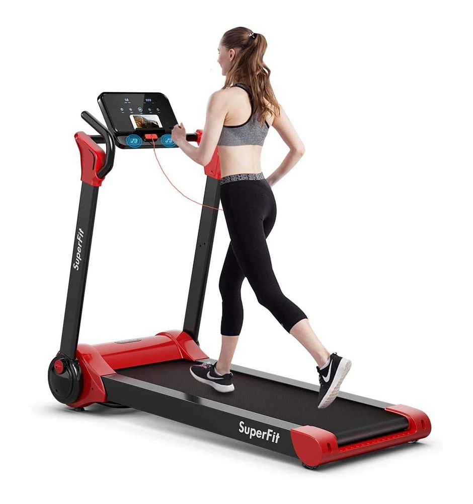 2.25 Hp Electric Motorized Folding Treadmill with Led Display