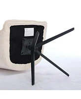 Dyhome Modern Swivel Dining Chairs / Accent Chair, with Metal Frame