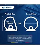 Premium Economy, Angle D Ring, Binder, 6 Pack (Orange