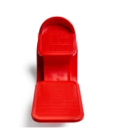 Sunny Health & Fitness Calf & Hamstring Stretcher and Foot Rocker, Red
