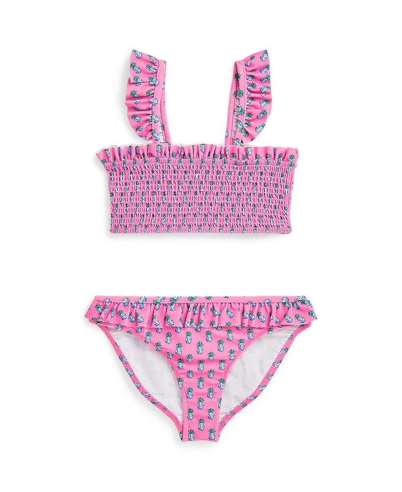 Polo Ralph Lauren Toddler and Little Girls Pineapple-Print Two-Piece Swimsuit