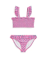 Polo Ralph Lauren Toddler and Little Girls Pineapple-Print Two-Piece Swimsuit