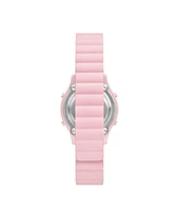 Skechers Women's Rosencrans Digital, Blush Polycarbonate Watch