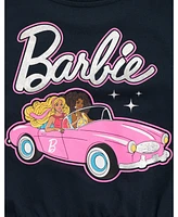 Barbie Toddler Girls T-Shirt and Crop Top Shorts Outfit Set